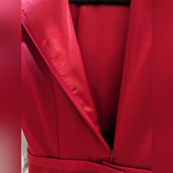 Elie Tahari Rich Red Dress Size 2 - Picture 6 of 9
